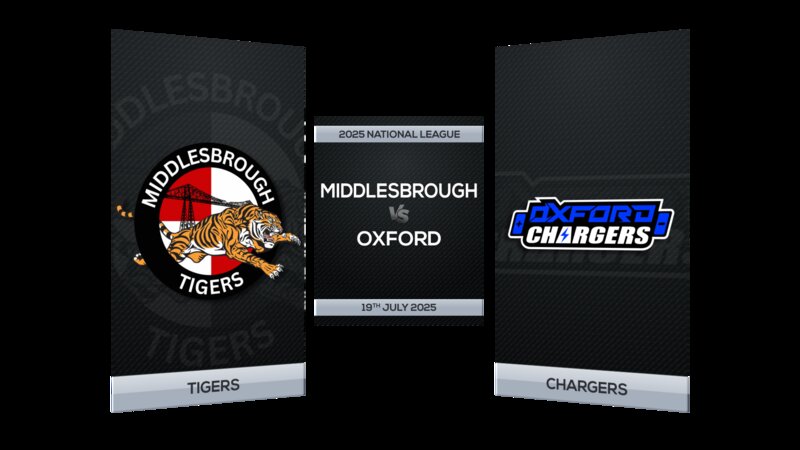 Middlesbrough Tigers vs. Oxford Chargers