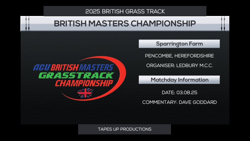 2025 ACU International British Masters Grasstrack Championship