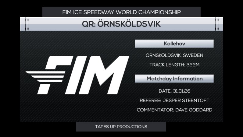 2026 Ice Speedway World Championship QR Örnsköldsvik SWE